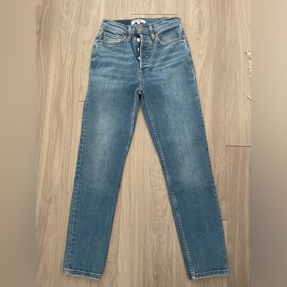 Re/Done Denim - Re/done blue 90’s high rise skinny jeans